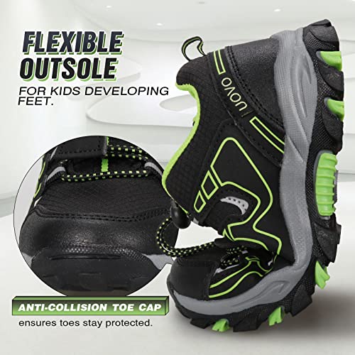 UOVO Boys Shoes Boys Tennis Running Sneakers Waterproof Hiking Shoes Kids Outdoor Fashion Sneakers Slip Resistant (Big/Lit...