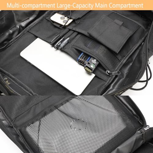 ONE WVW PIN Tactical Backpack for Men, Military Backpacks with Gun Holster, Bug Out Bag 3 Day Assault Pack Large Molle Gun...