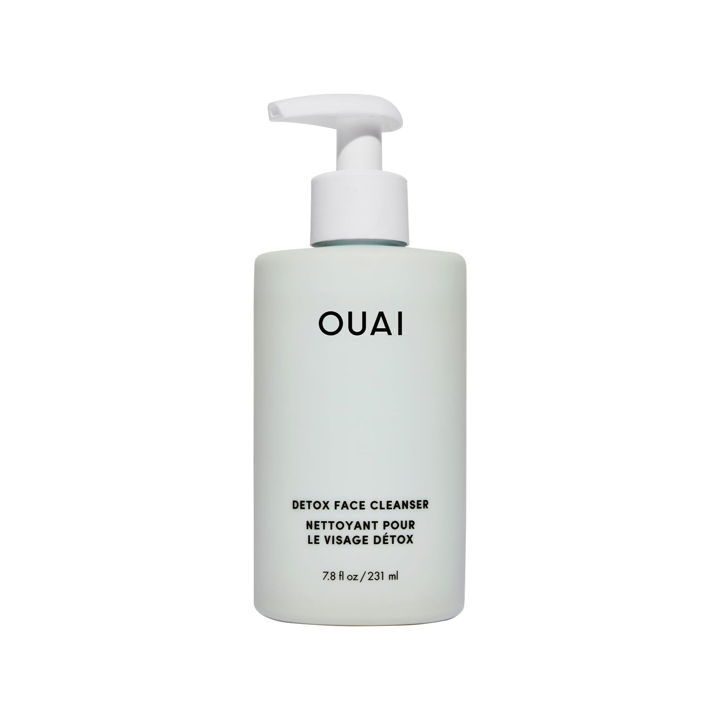 OUAI Detox Facial Cleanser - Deep Cleansing Face Wash with Glycolic Acid, Niacinamide & PHA - Removes Sweat, Dirt & Oil Without