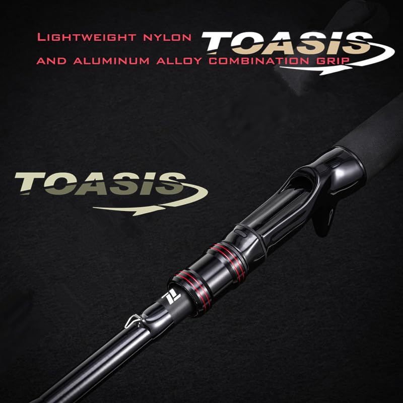 TOASIS Fishing Casting Rod Telescopic Carbon Fiber Fishing Pole