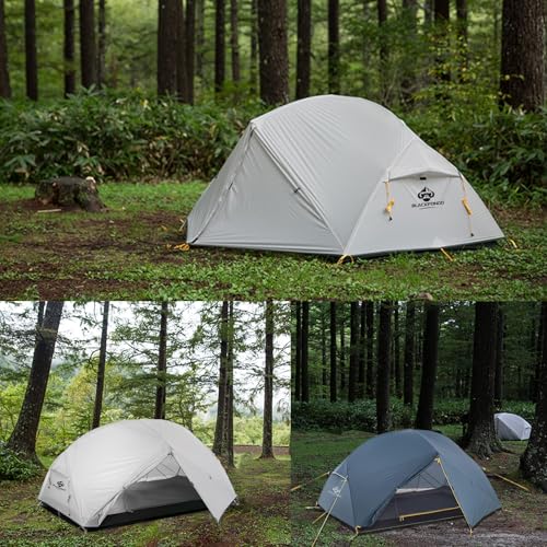 Blackpongo Neptune 2 Person Backpacking Tent - Ultralight Freestanding Tent with 4000mm Waterproof, Dual Vestibules & No-S...
