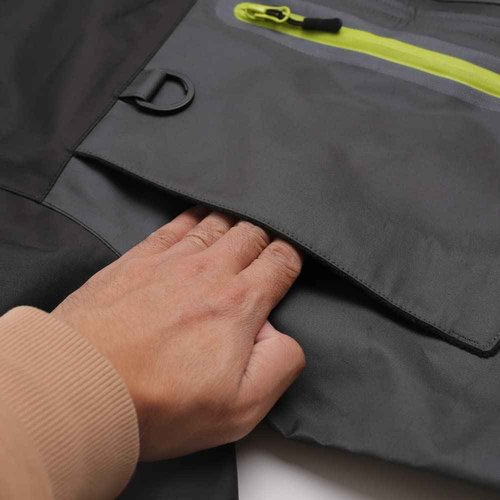 Kylebooker Fly Fishing Wading Jacket Outdoor Activities Waterproof Wader Jackets for Men and Women(XL,Black)