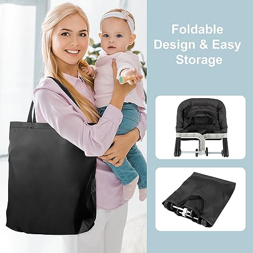 Hook On High Chair, Jozzve Baby High Chair, Portable High Chair for Travel, Foldable Fast Table Chair with Storage Bag, Ba...