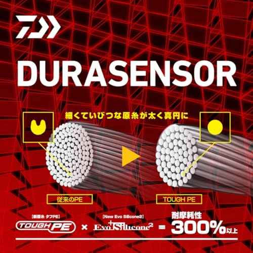 Daiwa PE Line UVF Saltiga SJ Dura Sensor x 8 + Si2, No. 1.2, 636.4 yd (600 m), 5 Colors (with Color Marking)