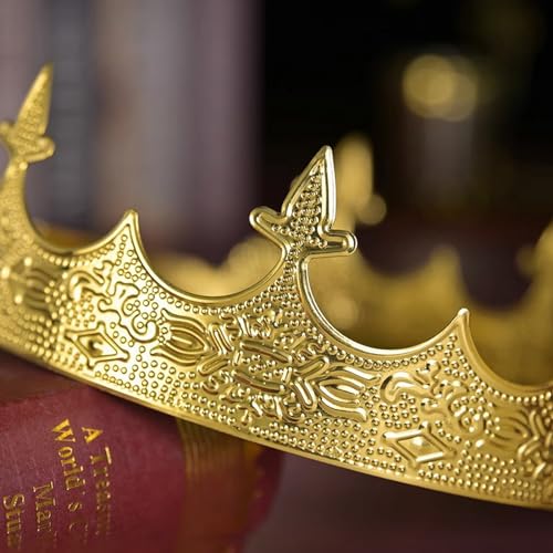 XEUZK King Crown for Men Crowns Tiara for Birthday Party Costume