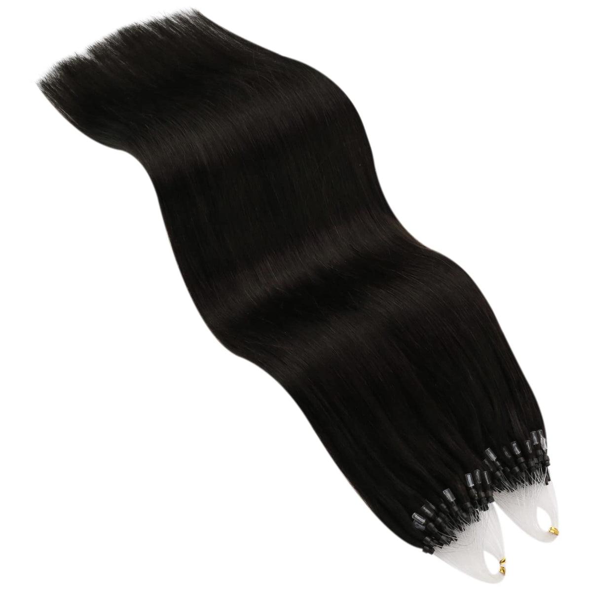 Easyouth Micro Hair Extensions Human Hair Brown Microlink Extensions Real Hair Dark Brown Micro Beads Hair Extensions Human Hair