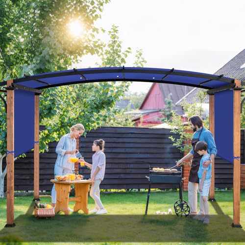 Universal Waterproof Pergola Canopy Shade Cover Replacement - 17'x6.8' Outdoor Sun Shades Canopy Top for Patio Gazebo Deck...