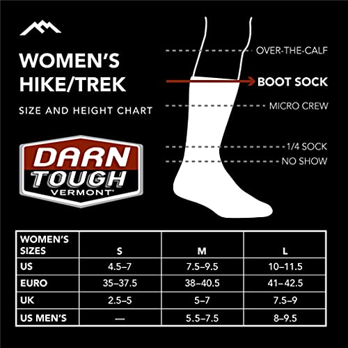 Darn Tough Women's Her Spur Boot Lightweight Hiking Sock (Style 1969) -