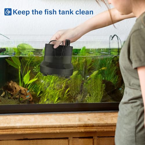 Simple Deluxe 1056GPH Submersible Water Fountain Pump, (4000L/H, 85W) Quick Water Change Aquarium Pump, 13ft High Lift, fo...