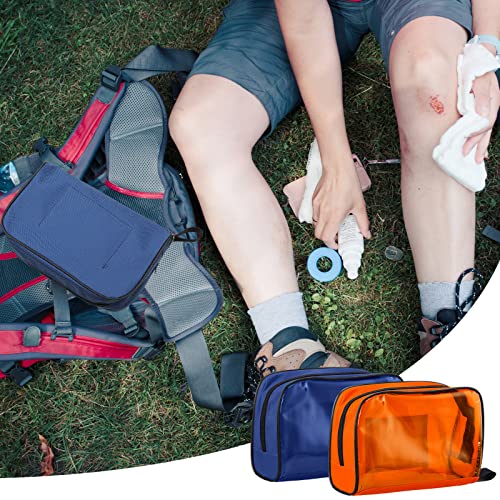 Sosation 5 Pcs 5 Colors First Aid Kit Bag Empty Medical Kit Accessory Pouches Zippered Portable Travel Medicine Bag with T...