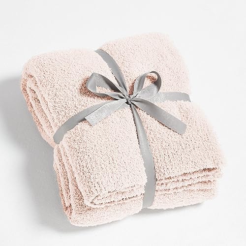 CYMULA Super Soft Pink Throw Blanket 50x60 inches- Lightweight Plush Fuzzy Fluffy Warm Cozy Blankets and Throws for Sofa B...
