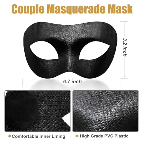 Couple Masquerade Mask for Women Men Laser Cut Metal Mask Venetian Mask for Party Ball