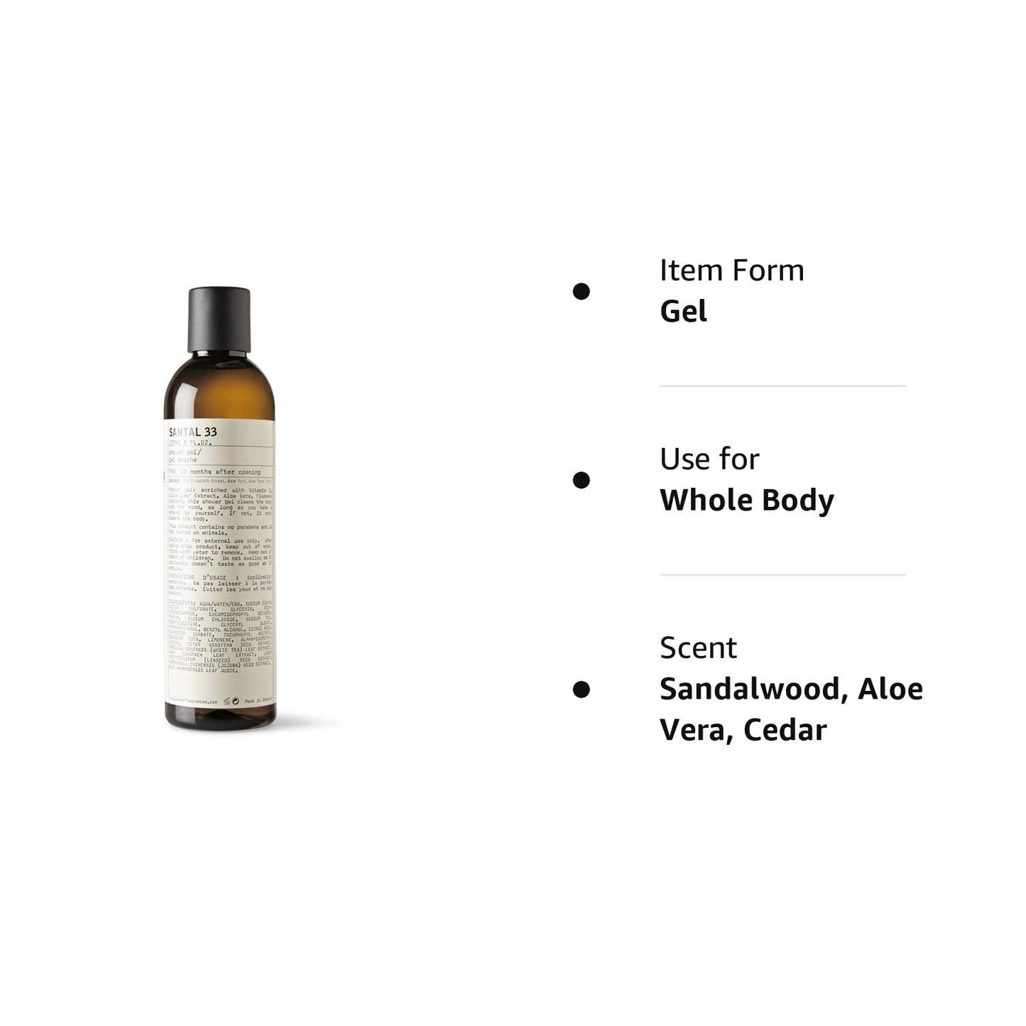 Le Labo Santal 33 Shower Gel - 8 oz./237ml
