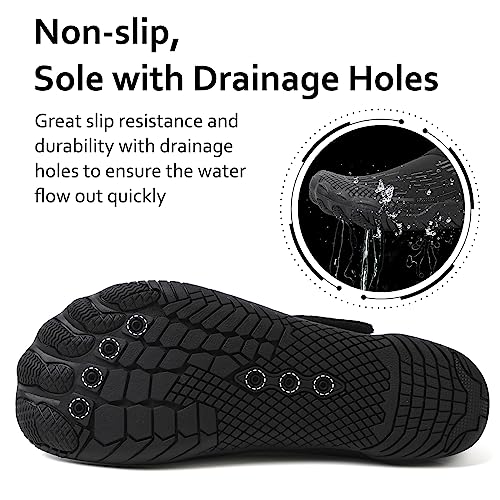 Water Shoes Mens Womens Quick-Dry Barefoot Swim Beach Pool Shoes Aqua Yoga Socks for Hiking Walking Diving Surf Outdoor Wa...