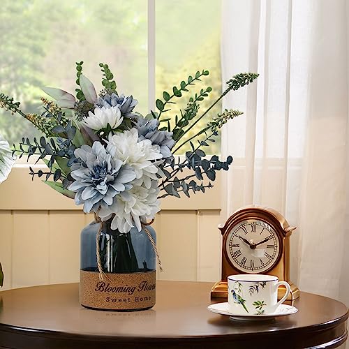 Leftover Fake Flowers in Vase,Artificial Flowers in Vase,Table Centerpieces for Dining Room,Flower Centerpieces for Table...