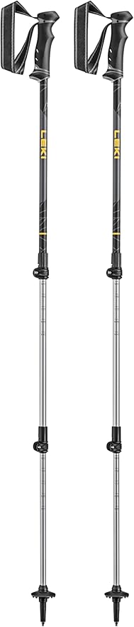 LEKI Journey Lite Trekking Poles - Aluminum Collapsible Lightweight Walking Poles for Hiking
