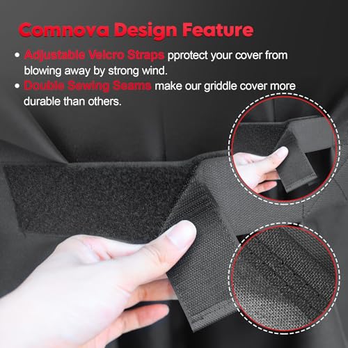 Comnova Pellet Grill Cover for Camp Chef 36 Series with Sidekick - 600D Premium Smoker Cover Waterproof Heavy Duty for Cam...