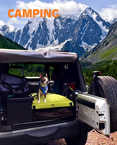 GAIALOOP 3 Inch Memory Foam Camping Mattress, Dual Layer Thick Sleeping Camp Pad for Car Tent Cot, Roll-Up Portable Glampi...