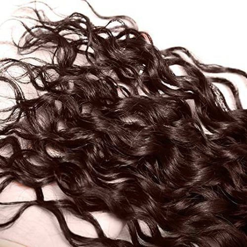 20 22 24 Inch Color 4 Bundle Dark Brown Water Wave Human Hair Bundles Color 4 Ocean Wave Bundles Human Hair Chocolate Brown Wet and Wavy Bundle