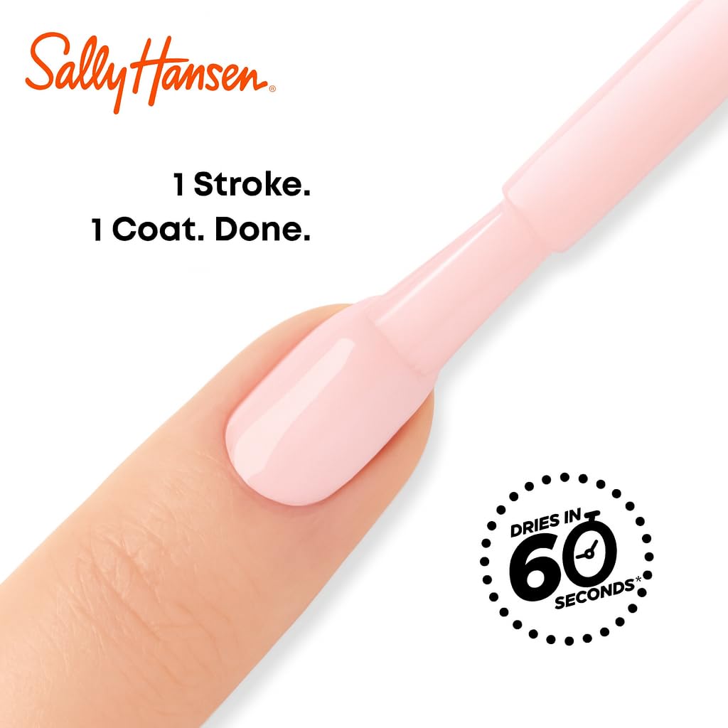 Sally Hansen Insta-Dri, Peachy, Quick Dry, Long Lasting, Streak-Free Shine, Pink Nail Polish