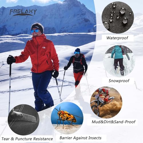 Frelaxy Leg Gaiters Ultra HIGH-Performance Hunting Gaiters, 100% Waterproof Hiking Gaiters with Upgraded Rubber Foot Stra...