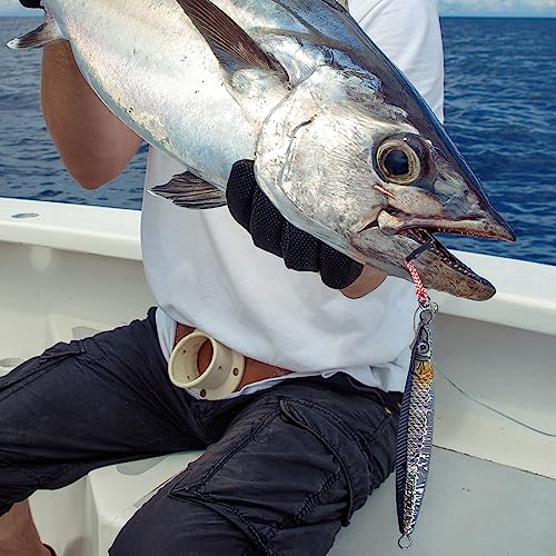 Goture Fishing Jigs Saltwater,60g-400g Vertical Jigs with Assist Hook, Speed Fast Jig Deep Sea Fishing Jigging Spoon Lures...