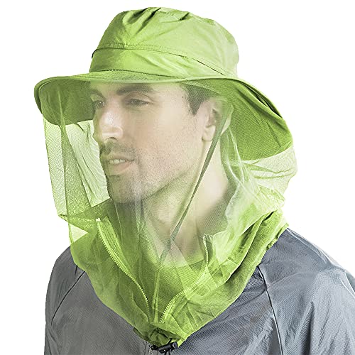 Peicees Head Net Hat for Men Women Adventure Fishing Hat Safari Hat for Hunting Camping Hiking