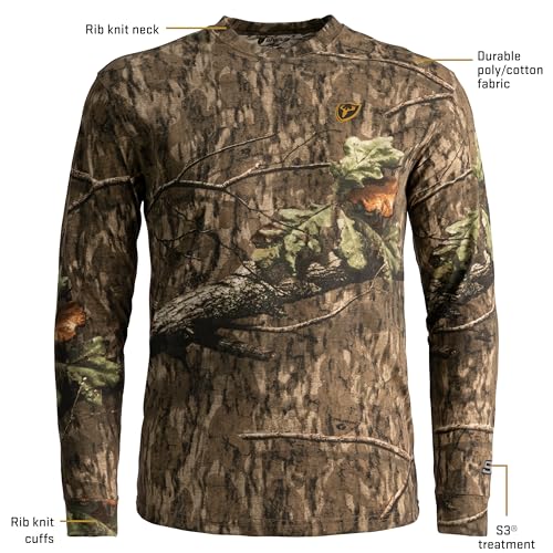 SCENTBLOCKER Scent Blocker Fused Cotton Lightweight Long-Sleeve Shirt, Camo Hunting Clothes