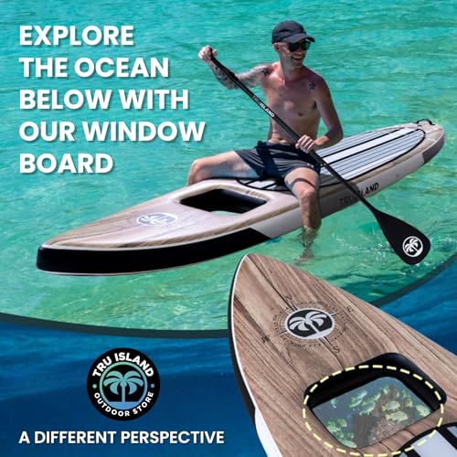 TRUISLAND Inflatable Paddle Board, Stand Up Paddle Board with Backpack, Non-Slip Thickened Deckpad, Waterproof Phone Case,...
