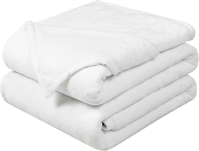 Soft Queen Size Blanket All Season Winter Warm Microplush Lightweight Thermal Fleece Blankets for Couch Bed Sofa,90x90 Inc...