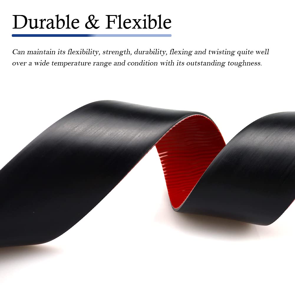 Neoprene Rubber Strips Self Adhesive Solid Rubber Sheets, Rolls & Strips for DIY Gaskets Crafts Pads Seals Warehouse Flooring Neoprene Sheet with Adhesive Backing (6" Wide x 1/5" Thick x 20' Long)