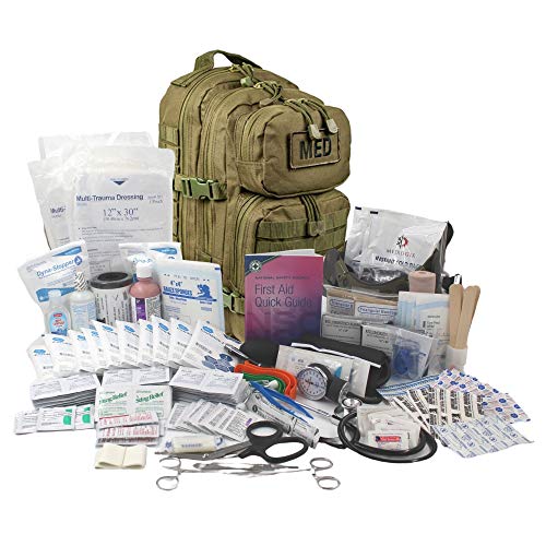 Luminary Tactical Trauma Kit Fully Stocked First Aid Kit Backpack EMS/EMT First Responder Medical Bug Out Bag for Preppers...