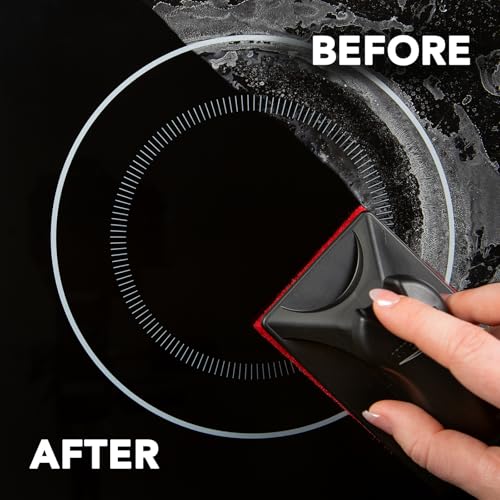 Weiman Glass Cooktop & Stove Top Cleaner Kit, Removes Grease & Burnt-On Food, Safe for Gas, Induction, Electric Cooktops &...