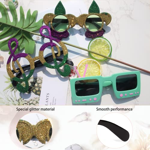 TD.IVES 12 Pack Funny Party Sunglasses, Novelty Fun Glasses, Cool Costume Masks for Adults, Party Supplies, Photo Booth Pr...