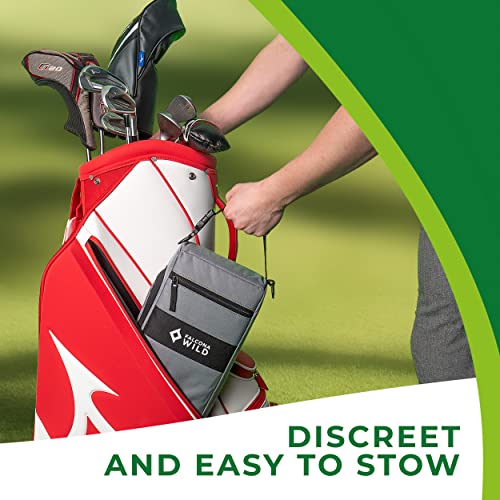 Falcona Wild Golf Cooler Bag Plus 2 Ice Packs - Keeps Drinks Cold for Hours - Holds 6 Cans - Fits Discreetly in Golf Bags...