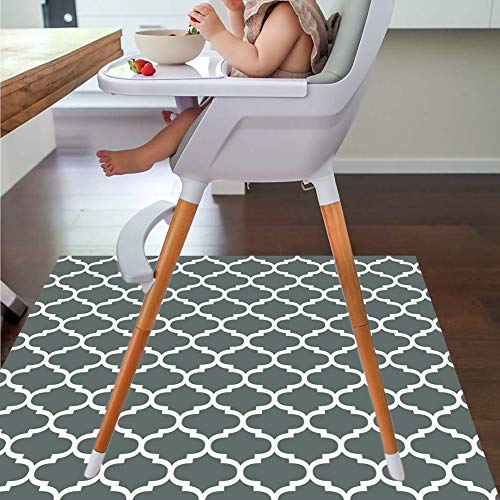 Splat Mat for Under High Chair/Arts/Crafts by CLCROBD, 51" Baby Anti-Slip Food Splash and Spill Mat for Eating Mess, Water...