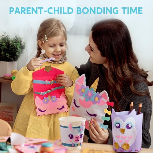 Klever Kits 7 Sewing Projects- My First Kids Sewing Kit- Easy DIY Arts and Crafts for Girls, Craft Kits, Birthday Gifts fo...