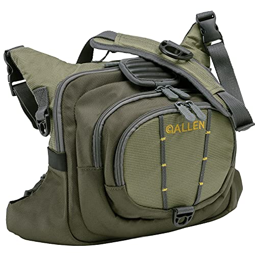 Allen Company Fall River Fly Fishing Chest Pack - Fits up to 6 Tackle/Fly Boxes and Other Accessories - Olive
