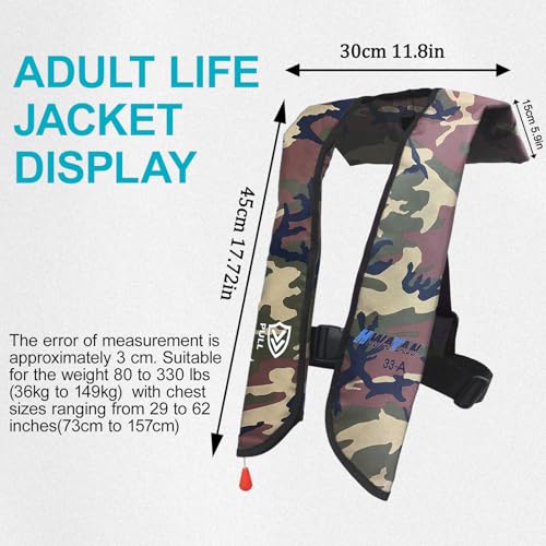 HWAYAN Automatic Inflatable Life Jacket | Inflatable PFD Jackets for Adults|Kayak Life Vest | for Outdoor Water Sports | F...