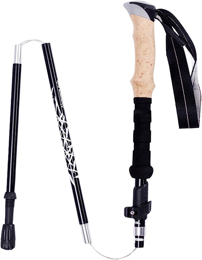Hiking Pole,Walking Sticks for Hiking,Sticks Collapsible for Men,Adjustable Poles, Trekking Poles with Quick Flip Lock, Li...