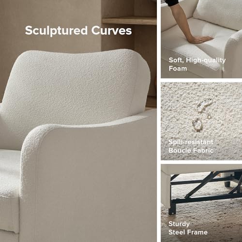 mopio Sophie 4-in-1 Convertible Sleeper Chair Bed, Accent Chair, Chaise Lounge, Comfy Reading Armchair, Pull Out Sofa Bed ...