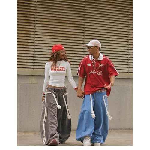 Aelfric Eden Stripe Super Baggy Sweatpants Wide Leg Pants for Women Loose Vintage Elastic Waist Lantern Trouser