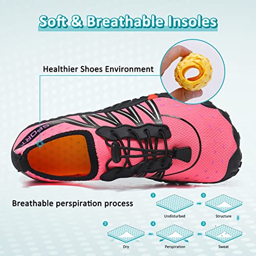 ziitop Water Shoes for Men Women Beach Barefoot Swim Rock Climbing Pool Shoes Socks, Anti-Slip Breathable Quick Dry Lightw...
