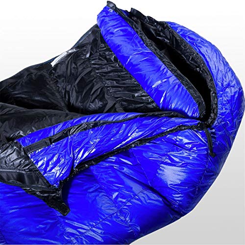 Western Mountaineering Ultralite 침낭: 20도 다운 원 컬러, 6피트 6인치/오른쪽 지퍼