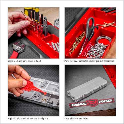 Real Avid Smart Mat Options - Choose 47.25¡±x19.5¡± XXL Mat or 43"x16" Universal Smart Gun Mat - Gun Oil Resistant, Non-Slip, Padded Rifle Cleaning Mat
