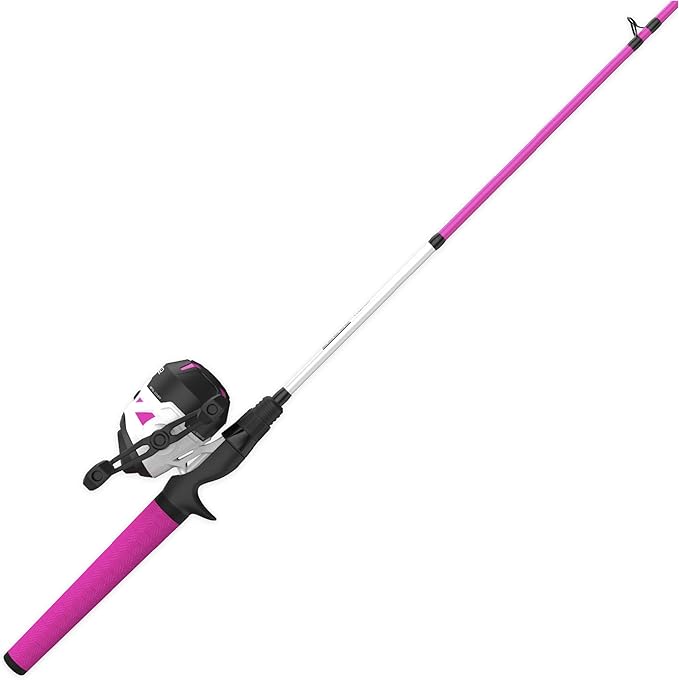 Zebco Roam Spincast Reel and Fishing Rod Combo, 6-Foot 2-Piece Fiberglass Fishing Pole with ComfortGrip Handle, Quickset A...