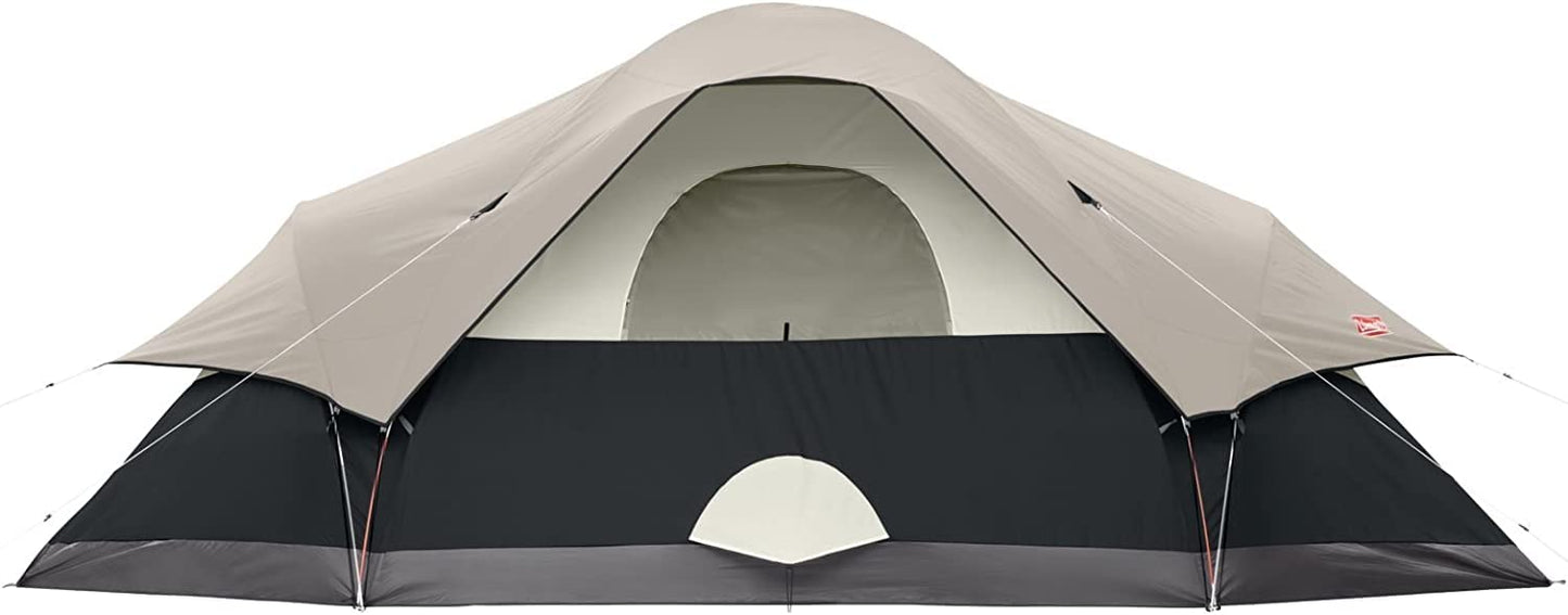 Coleman 8-Person Tent for Camping | Red Canyon Car Camping Tent, Black