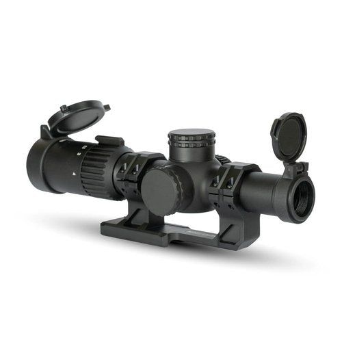 Monstrum Banshee 1-4x20 LPVO Rifle Scope with Offset Scope Mount | BDC-B1 Reticle | Black
