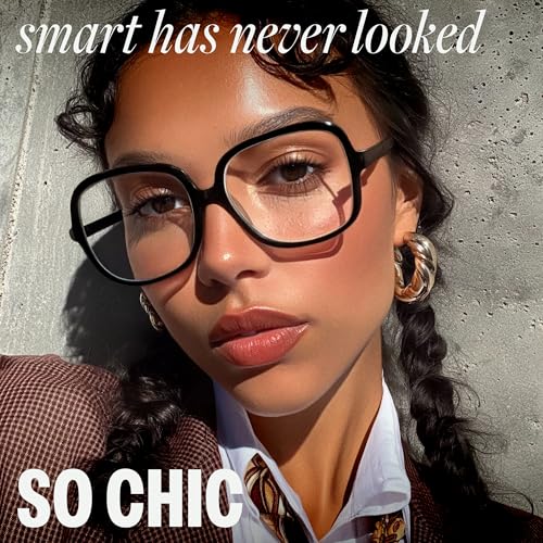 miyya Blue Light Blocking Glasses for Women, Blue Light Glasses for Women Oversized Fashion Glasses