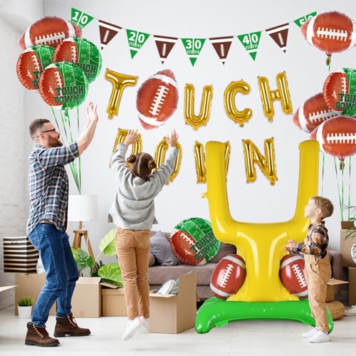 Football Party Supplies Kit - Goal Post Balloon Set for Football Birthday,Tailgate Celebrations & Decorations